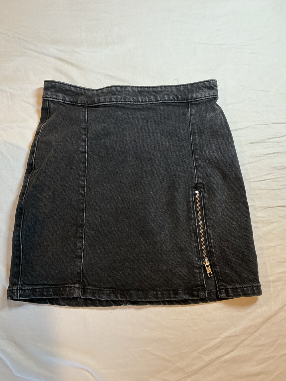 We The Free Black Slim Straight Jeans with Side Zip